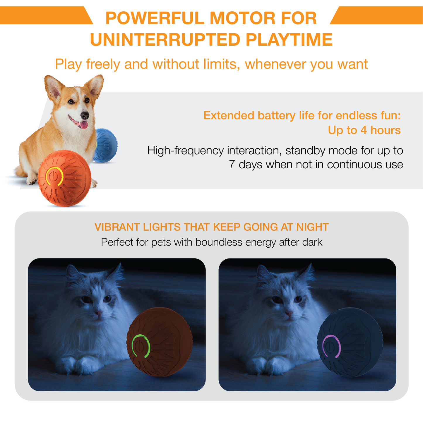 OPESMART™️ PurrChase Interactive Pet Bouncing Ball