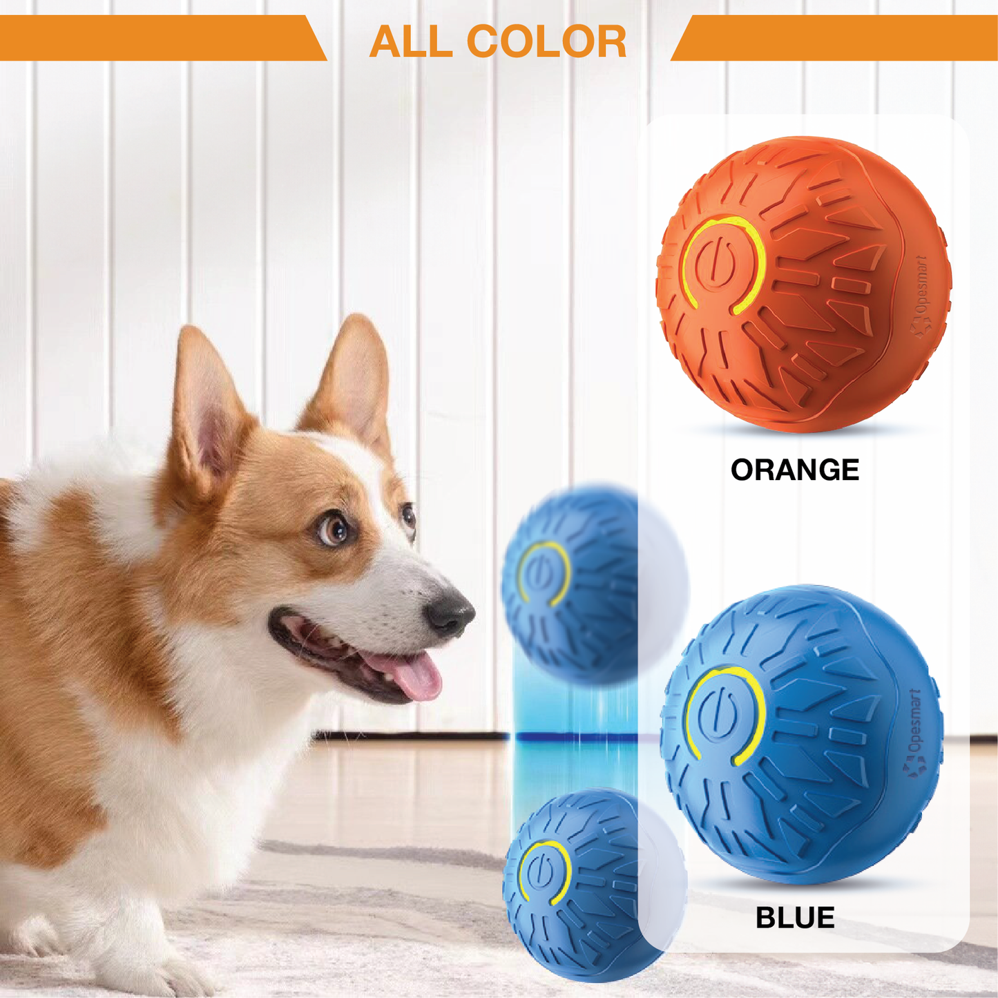 OPESMART™️ PurrChase Interactive Pet Bouncing Ball