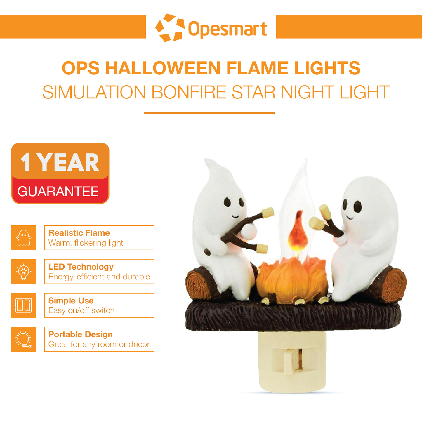 OPESMART™ Ghost Campfire Night Light